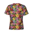 thumbnail image 6 of Vsdgher Daisies Flowers Print Men's Dry Fit Mesh Athletic Shirts Moisture Wicking Tennis T-Shirt Tops, 6 of 9