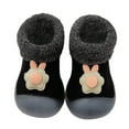 thumbnail image 1 of Baby Home Slippers Cartoon Warm House Slippers For Infant Lined Winter Indoor Shoes, 1 of 4