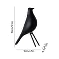 thumbnail image 2 of Black Dark-Colored Compact Bird Figurine Constructed From Synthetic Resin Suitable For Shelf Or Desk Adornment With Measurements Of 6.5X3.35X3.35 Inches, 2 of 7