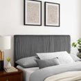 thumbnail image 1 of Modway Eloise Channel Tufted Performance Velvet Full/Queen Headboard in Charcoal, 1 of 11