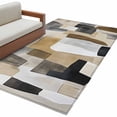 thumbnail image 2 of 3'x5' Area Rugs, Abstract Color Blocks Indoor Outdoor Area Rug for Living Room Bedroom, Modern Geometric Art Washable Bathroom Rugs Kitchen Floor Carpet Mats Home Decor Aesthetic, 2 of 8