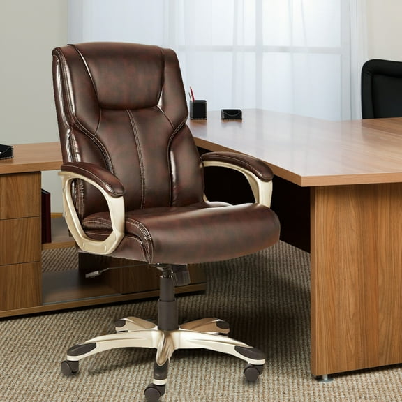 ExOffice Executive Office Chair Desk Chair Comfy Computer Chair Home Office Desk Chair,Brown