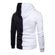 thumbnail image 3 of CVLIFE mens casual color block chaqueta con capucha suéter con cremallera con bolsillo manga larga chaqueta deportiva para fitness CVLIFE Casual suelto, 3 of 3