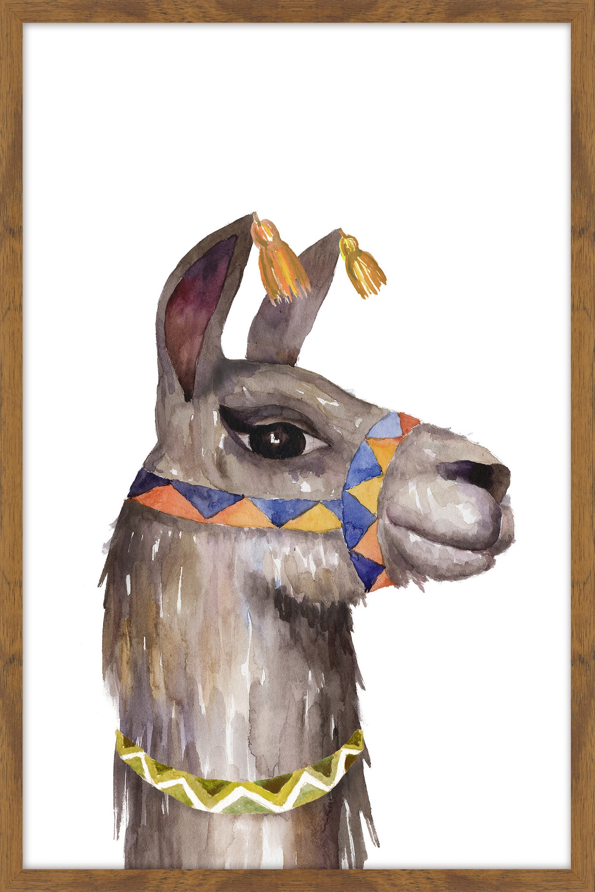 Llama Party Framed Painting Print