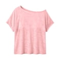 thumbnail image 7 of Ashirexll Womens Casual Tops Slouch Shoulder Lightweight Mesh T-Shirt for Spring and Summer Casual Wear, 7 of 7
