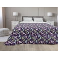 thumbnail image 1 of Tropic Down Alternative Comforter, Safari Jungle Wild JaguarsWalking in Rainforest Plants Monstera Exotic, Microfiber Quilt for All Season, 5 Sizes, Pale Earth Yellow Green, by Ambesonne, 1 of 3