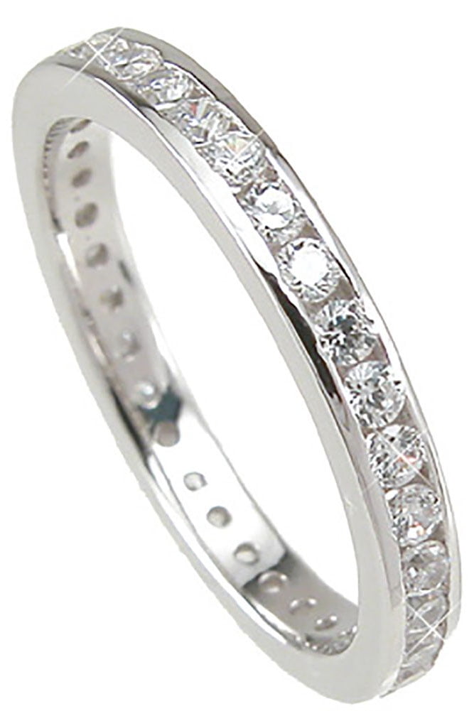 LaRaso & Co Sterling Silver Eternity Anniversary CZ