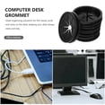 thumbnail image 2 of WHAMVOX 5Pcs Desk Hole Grommet Black Cable Organizer for Office Computer Desk Wire Control, 2 of 4