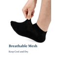 thumbnail image 2 of DOVACKA Men's Low Cut No Show Ankle Socks, Cotton Non-Slip with Arch Support & Breathable Mesh, Size 9-12/13-15 for Sneakers, 2 of 7