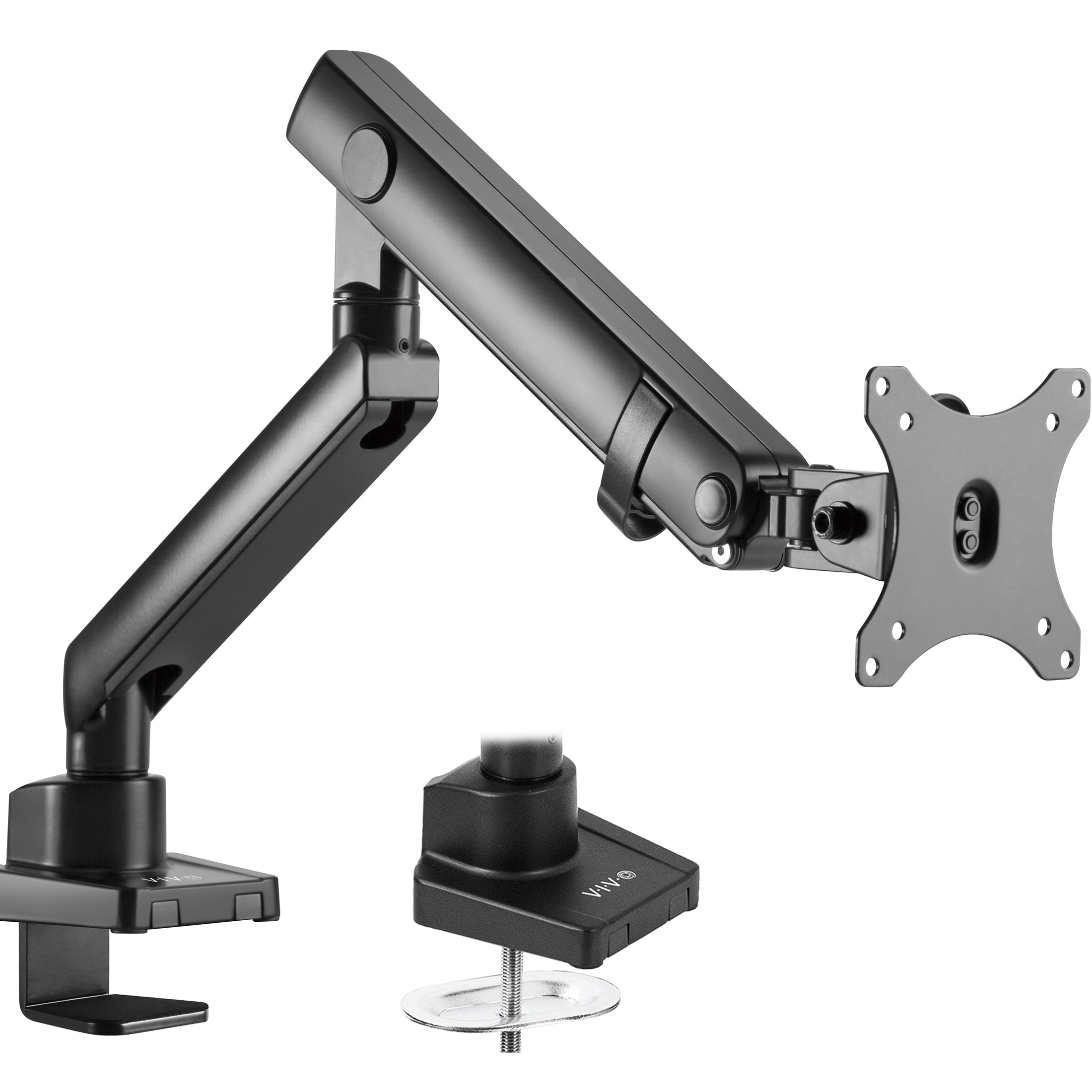 VIVO Premium Aluminum Single Monitor Desk Mount Stand for Screens up to