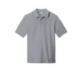 thumbnail image 3 of Port 1191162 Ring Spun Pique Polo Shirt, Silver - Small, 3 of 4
