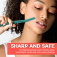 thumbnail image 2 of ZOMCHI Eyebrow Razor, Face Razors for Women&Men, Eyebrow Trimmer Shaper with Precision Cover, Facial Shaver with 6 Blades (Green), 2 of 6