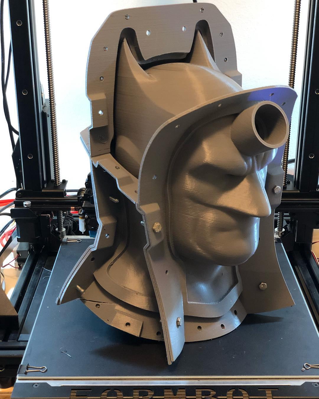 Gray PLA 3D Printer 1.75mm Filament - FilaCube 1.75 mm 1kg PLA 2 3D Printing Plastic Grey Filament Cool Grey Warm [Made in USA] polylactic Acid Grayish Grayscale mousey mousy Gray-Toned FDM