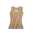 thumbnail image 1 of Camisetas sin mangas térmicas para mujer, camisola de forro polar con cuello redondo, ropa interior sin mangas, capa base cálida, 1 of 5