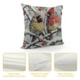 thumbnail image 4 of Orinice Birds, Branch, Snow Graphic Decorative Pillow Cover for Home Couch Bed Sofa 18x18in, 4 of 5
