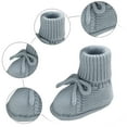 thumbnail image 6 of Baby Boys Girls Sock Shoes Newborn Fuzzy First Walking Shoes Toddler Winter Warm Non Slip Knit Ankle Booties, 6 of 6