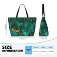 thumbnail image 3 of Kdxio Green Gold Glitter for Beach Bag for Women Large Beach Tote Bag Waterproof Sandproof Swim Bag with Zipper Pockets Beach Vacation Travel, 3 of 6