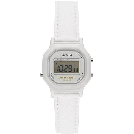 white digital watch