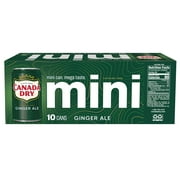 Canada Dry Caffeine Free Ginger Ale Soda Pop, 7.5 fl oz, 10 Pack Cans