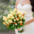 thumbnail image 4 of Sunjoy Tech Tulips Artificial Flowers Faux Silk Tulip Stems for Easter Spring Wreath Wedding Bouquet Centerpiece Floral Arrangement Cemetery Table Décor 14" Tall, 4 of 8