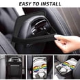 thumbnail image 6 of Bingfone Car Four-Season Universal Armrest Box Mat,Car Armrest Seat Cover Soft Leather Waterproof Armrest Cover Center Console Mat-Panda With Sun Glasses, 6 of 7