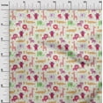 thumbnail image 3 of oneOone Rayon Cream Fabric Kids Animal Craft Projects Decor Fabric Printed by The Yard 56 Inch Wide, 3 of 4