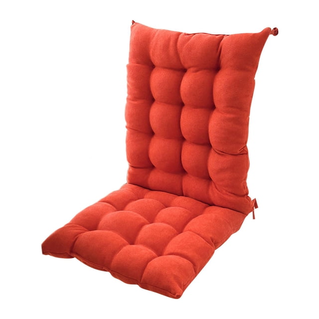 Cojín para silla de comedor, cojín de poliéster para silla de comedor, sillón reclinable Naranja