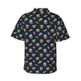thumbnail image 3 of Goofa Fast Food Hawaiian Shirt for Men, Unisex Summer Beach Casual Short Sleeve Button Down Shirts,Aloha Tropical Floral print shirt-X-Large, 3 of 9