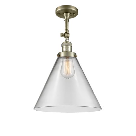 

Innovations Lighting 201F X-Large Cone X-Large Cone 12 Wide Semi-Flush Ceiling Fixture -