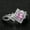 Pink-7, variant on Copper Silver Plated Princess Cut Simulated Pink Diamond Promise Ring Size 9