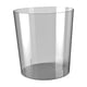 thumbnail image 4 of Cubo de basura transparente minimalista, contenedor de basura, papelera para residuos Gris S, 4 of 9