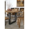 thumbnail image 4 of Coast to Coast Knox Acacia Wood Live Edge Dining Table, 30"H x 79"W x 38"D, Sequoia Light Brown Acacia, 4 of 10