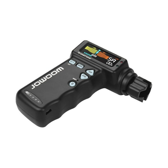 JOWOOM JOWOOM T2 Black Rechargeable Automatic Guitar Tuner with Built-in Lithium Battery, String Winder, and Micro USB Charging Cable (MOQ: 3)