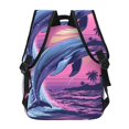 thumbnail image 4 of Fotbe Hawaiian Beach Dolphin Mochila Casual con Estampado para Escuela, Viajes y Actividades al Aire Libre - Duradera, Ligera y Cómoda, 4 of 5