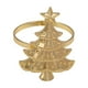 thumbnail image 2 of Servilletas de árbol de Navidad - vajilla de metal de aleación, plata verde dorada, decoración festiva para comedor, 1,96x1,77x1,18 pulgadas, 2 of 6
