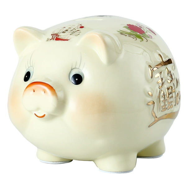 Bank Piggy Forpigmoney Ceramic Banks Birthday Porcelain Savings Bank