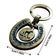 thumbnail image 3 of Hearth & Gear Porte-Clés Intéressant Forme Rétro Pendentif en Métal Poli à la Main Anneau de Clé de Voiture/accessoires de Sac Breloque Design Résistant aux Rayures et à l'Usure, 3 of 4