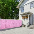 thumbnail image 5 of Artificial Flower Hedge Fence Deep Pink Ivy Screen for Balcony Patio Privacy and Garden Wall Decoration with Roll Design, 5 of 6