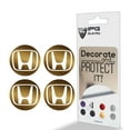 thumbnail image 5 of IPG Compatible with Civic Accord CRV VTEC Si Logo Center Cap Overlay Wheel Tire Decals Inner or Outer Stickers (Center Cap:2.25") (4 Units) (Outer Logo, Metallic Gold), 5 of 6