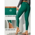 thumbnail image 5 of ALove Women's V Slit Swim Pants High Waisted Stretchy Tight Leggings Suring Swim Bottoms, 5 of 7