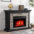 thumbnail image 2 of FESTIVO 50" Freestanding Electric Fireplace - No Assembly Required - Deep Dark Brown, 2 of 6