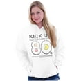 thumbnail image 3 of PACMAN Totally Iconic Kick Up the 80s Hoodie Sweatshirt Women Men Brisco Brands M, 3 of 6