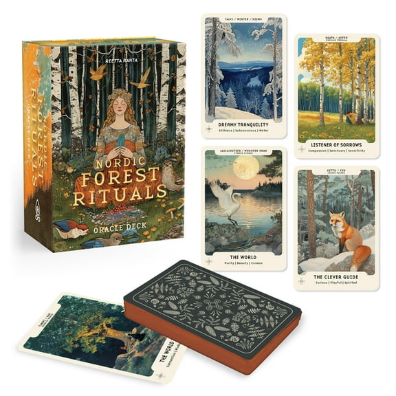Nordic Forest Rituals Oracle Cards: Bringing Ancient Wisdom Into Modern Life (Oracle Kit Box Set with 49 Cards and Guide, (Paperback)
