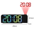 thumbnail image 2 of Digital alarm clock Simple projection alarm clock LED large font display electronic clock, 2 of 7
