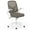 Gray + White, variant on Barara King Computer Home Office Desk Chair with Lumbar Support and Flip-up Arms, Executive Task Chair for Home Office, Living Room, Study Room, Bedroom, Gray