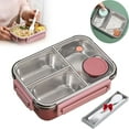 thumbnail image 1 of Boreal Craft Dining Table Runner And Weave Stainless Steel Bento Adult Lunch Portable Adult Bento Leakproof Stackable Large Capacity Dishwasher Lunch Container With Divided Compartments, 1 of 5