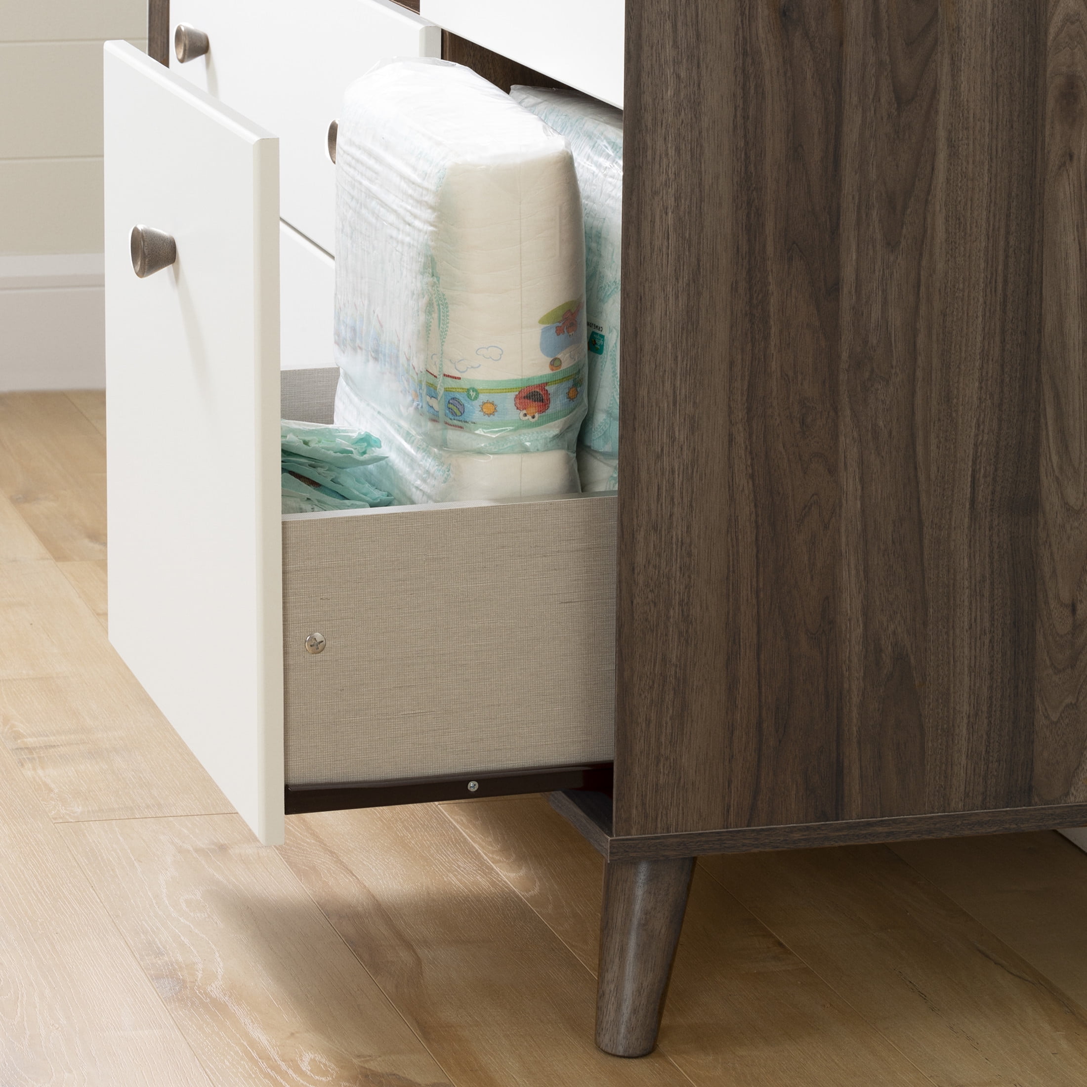 South Shore Yodi, Scandinavian Nusery, Changing table, Brown
