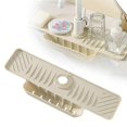 thumbnail image 3 of 3PCS Kitchen Sink Splatter Guard Silicone Draining Mat Fast Drying Stone Sink Tray Sink Faucet Mat, 3 of 5