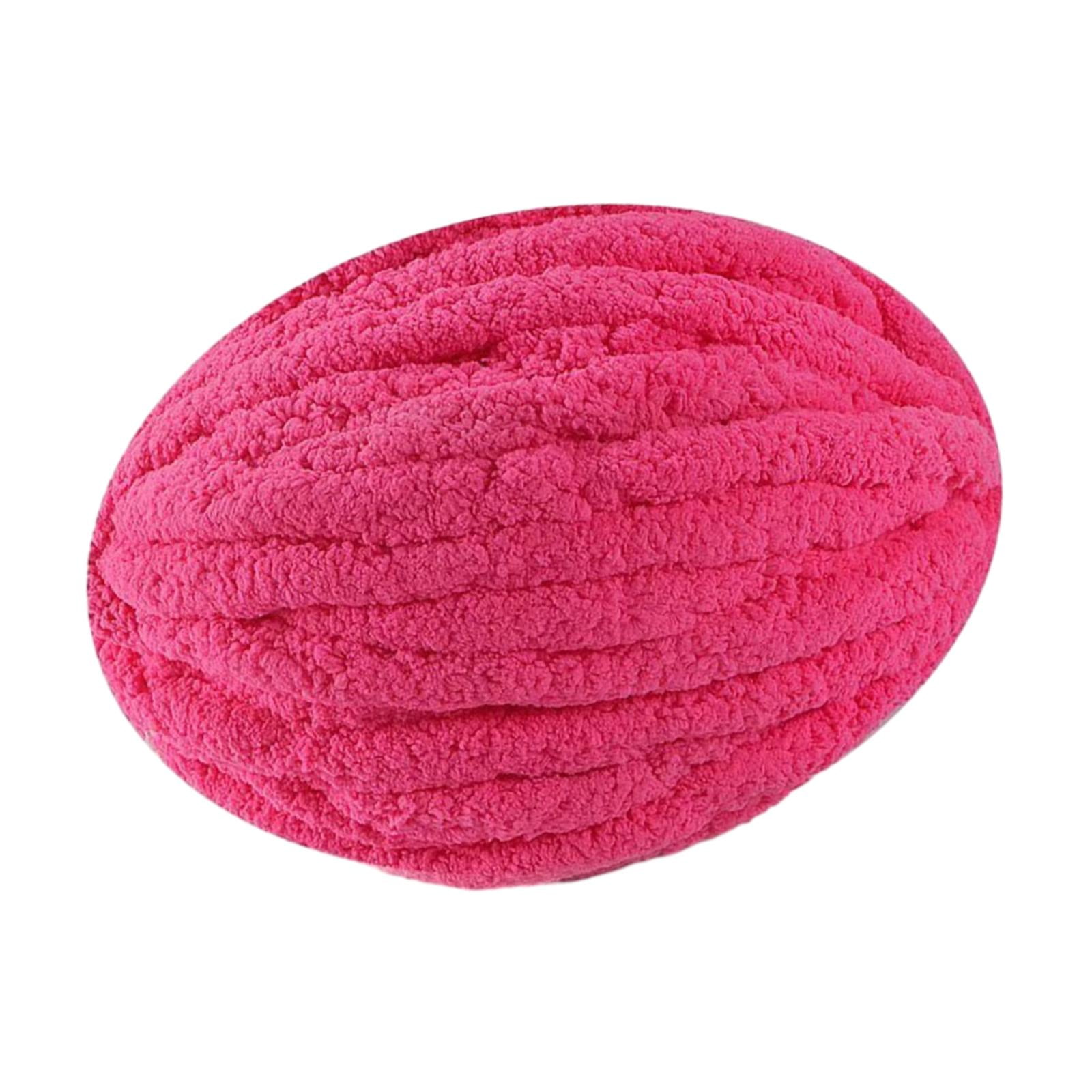 Thick Chunky Yarn Chunky Wool Yarn Bulky Yarn for Crocheting Arm Knitting Yarn Weight Yarn Knit Yarn for Knitted Blanket Mat Weaving Sweater Rose Pink