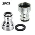 thumbnail image 3 of 2pcs Faucet Adapter Garden Hose Brass Plug-in Coupling M22 IG for M24 for AG Connection Smile Home, 3 of 9